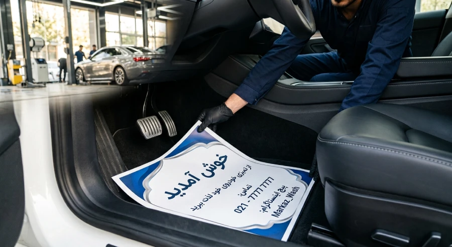 کاغذ کف پایی کارواش