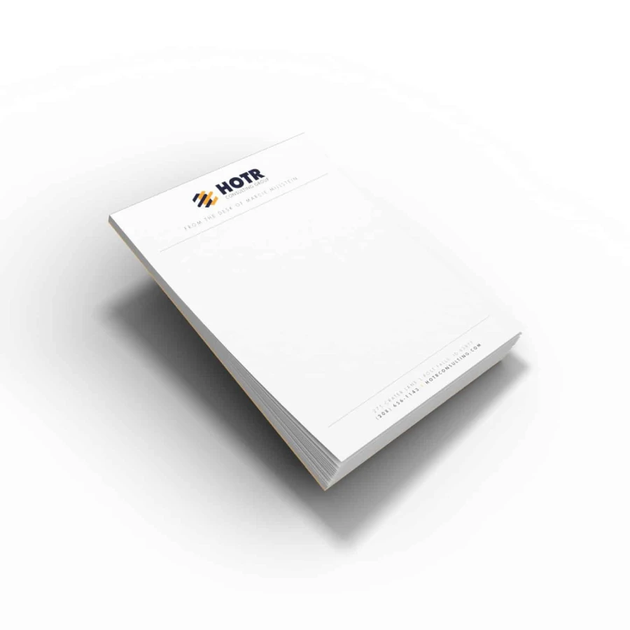 چاپ برگه یادداشت اداری